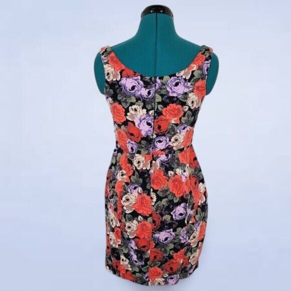 Asos Floral Sheath Dress - Size 4 - Picture 2 of 8